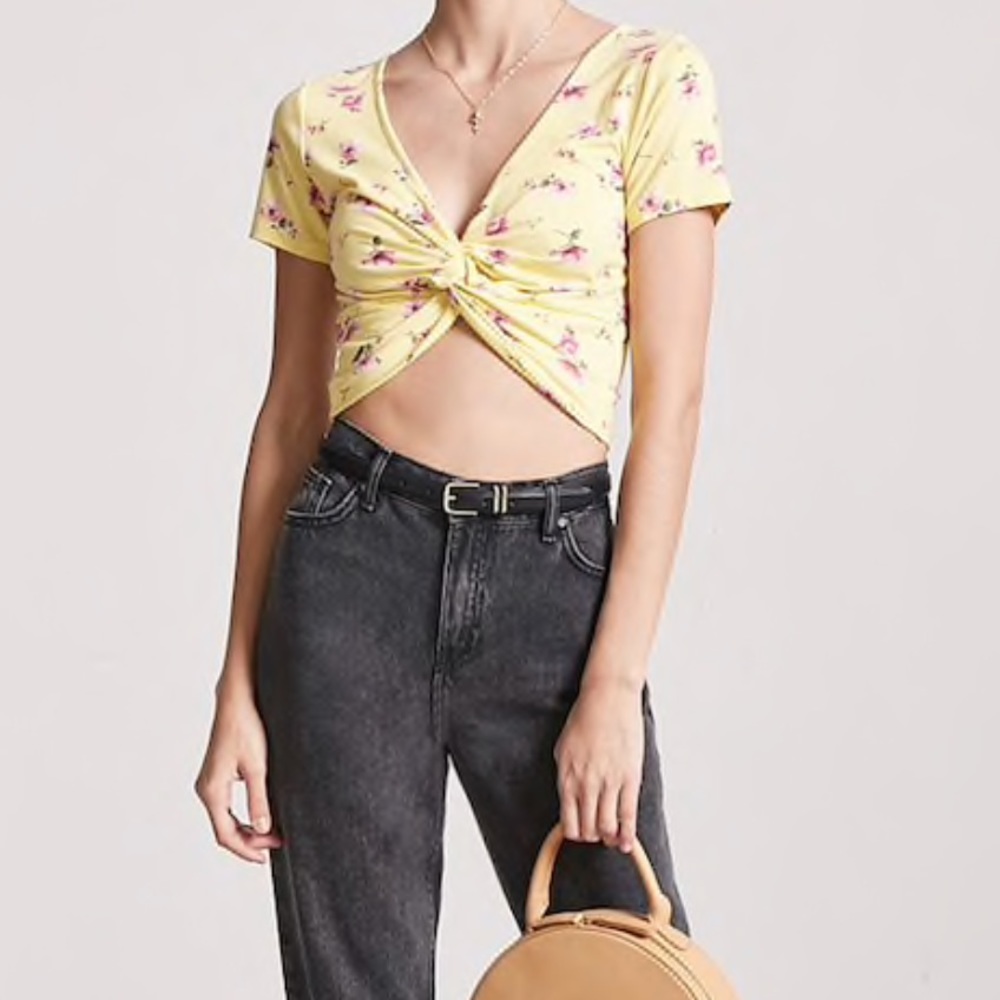 Yellow Floral Top